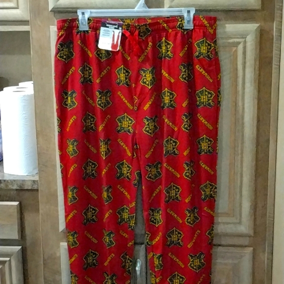 New With Tags Harry Potter Men's Sleep Jogger Pants With Pockets - Picture 4 of 16
